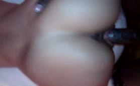 Big white ass is made for big black cock - thumb 7